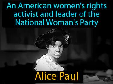 Alice Paul Meaning