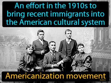 Americanization Movement Meaning