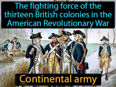 Continental Army Meaning