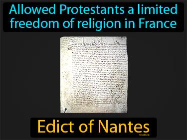 Edict Of Nantes Meaning