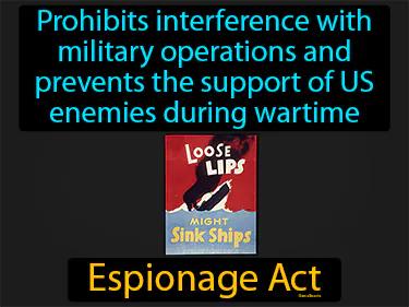 Espionage Act Meaning