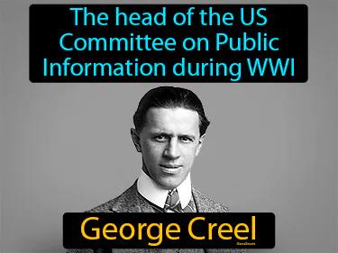George Creel Meaning