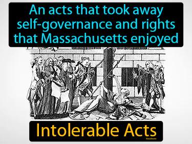 Intolerable Acts Meaning