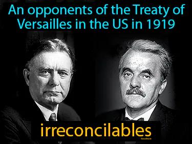 Irreconcilables Meaning