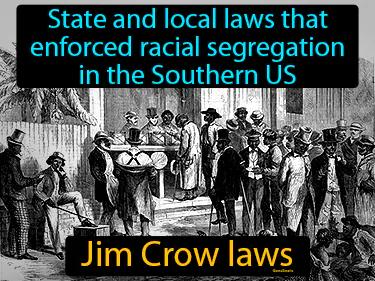 Jim Crow Laws Meaning