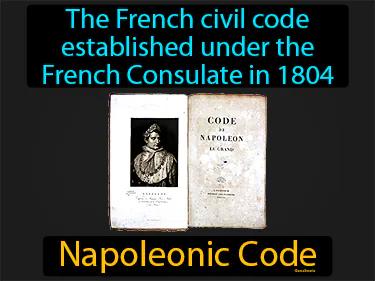 Napoleonic Code Meaning