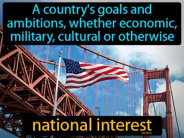 National Interest Meaning