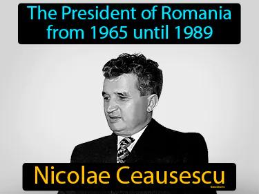 Nicolae Ceausescu Meaning