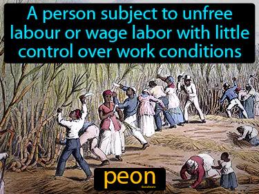 Peon Meaning