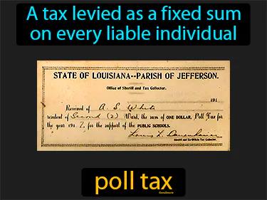 Poll Tax Meaning