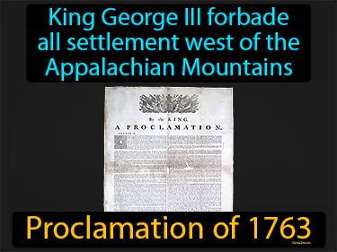 Proclamation Of 1763 Meaning