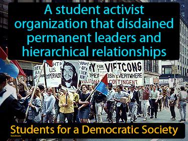 Students For A Democratic Society Meaning