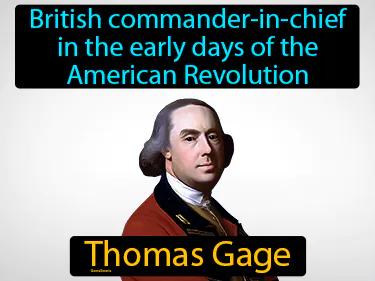 Thomas Gage Meaning