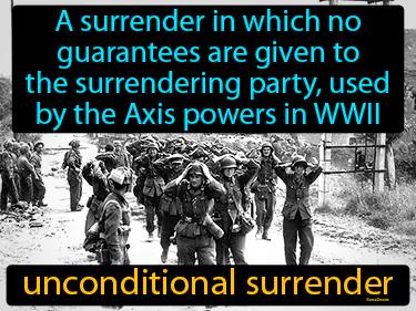 Unconditional Surrender Meaning