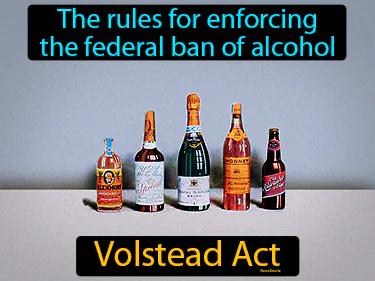Volstead Act Meaning