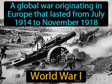 World War I Meaning