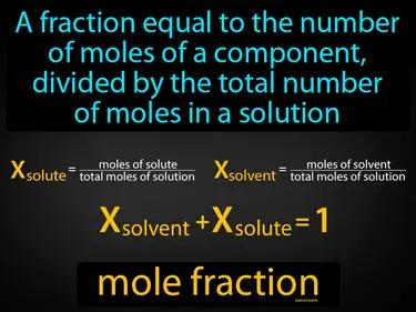 Mole Fraction Meaning
