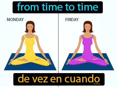 De Vez En Cuando Meaning