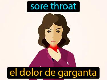 El Dolor De Garganta Meaning