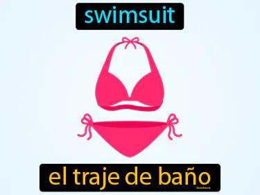 El Traje De Bano Meaning
