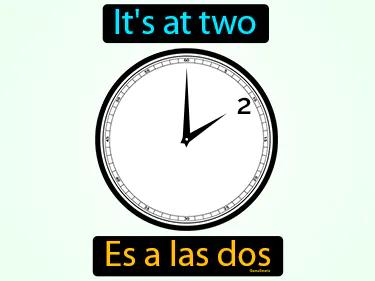 Es A Las Dos Meaning