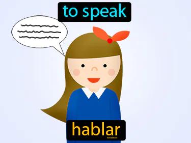 Hablar Meaning
