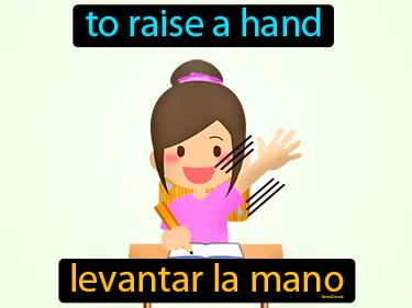 Levantar La Mano Meaning