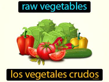 Los Vegetales Crudos Meaning