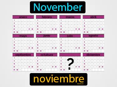 Noviembre Meaning