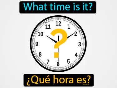Que Hora Es Meaning