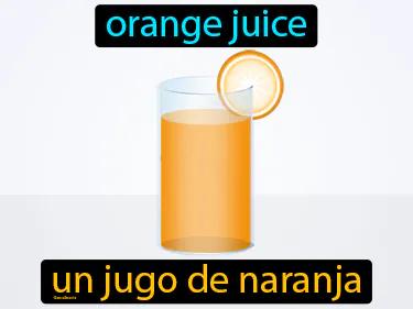 Un Jugo De Naranja Meaning