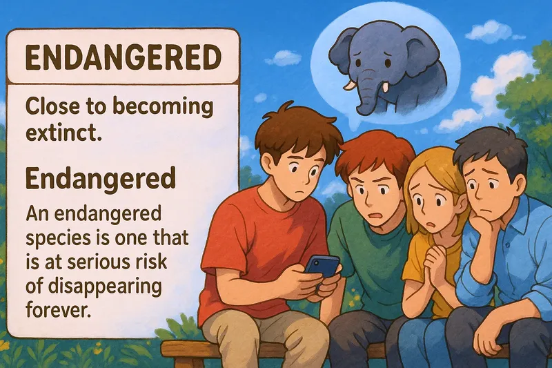 Endangered Meaning Endangered Meaning