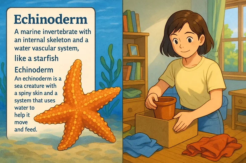 Echinoderm Meaning