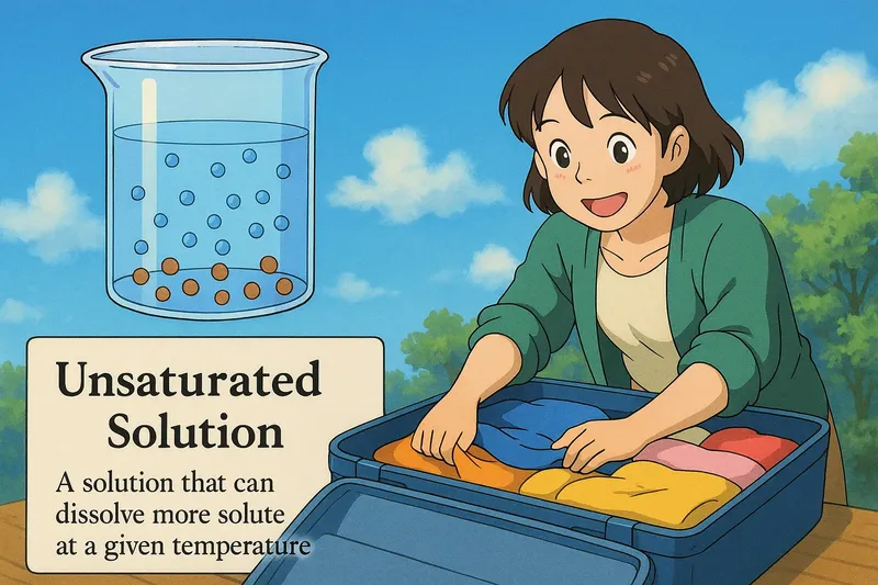 Unsaturated Solution Meaning