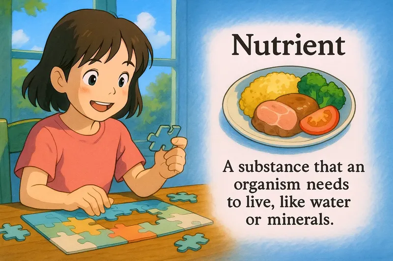 Nutrient Meaning