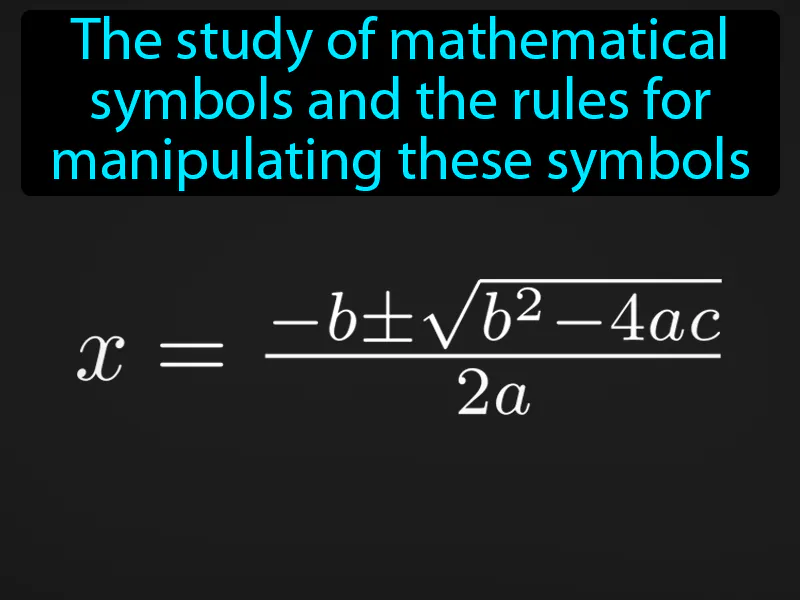 Algebra Definition Algebra Definition