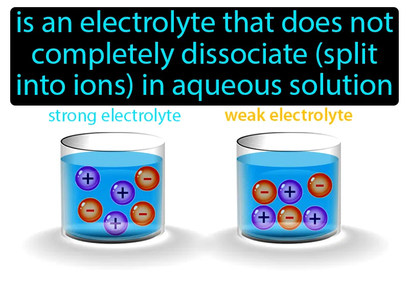 Weak Electrolyte Definition Weak Electrolyte Definition