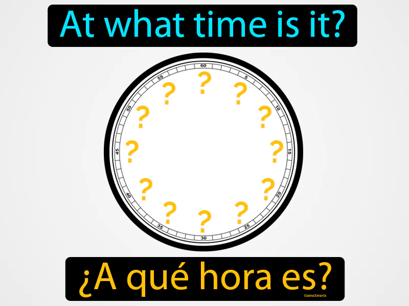 A Que Hora Es Definition A Que Hora Es Definition